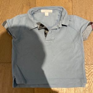 Burberry polo toddler little boy 2T light blue
